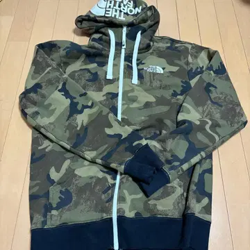 THE NORTH FACE 카모 패턴 풀 집업 후드티 M