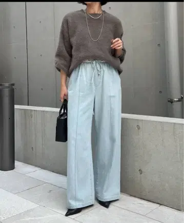 택 포함 새상품 데님 이지 팬츠 [ Jena ]