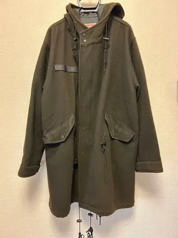 BOXing 후드 부착 모즈 코트 S 사이즈