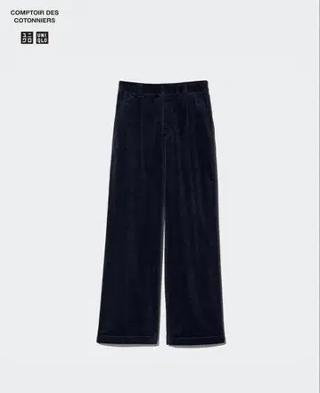 콩트와르 데코토니에 유니클로 코듀로이 와이드 팬츠 69NAVY