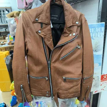 잭 로즈 가죽 라이더 자켓