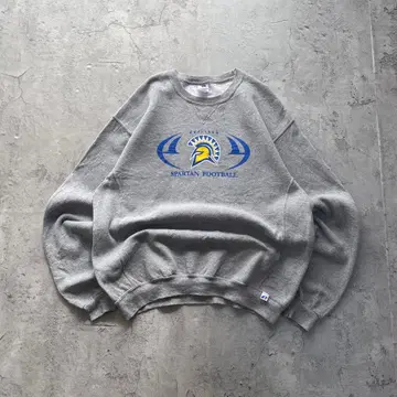 90s 러셀 애슬레틱 USA 구제 의류 칼리지 프린트 맨투맨 L