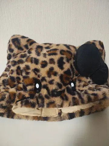 USJ 유니버셜 팬캡 레오파드 무늬 고양이 귀 후드