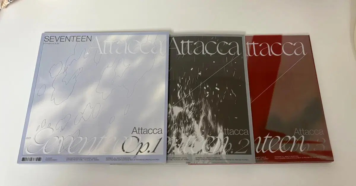 Seventeen) Attacca Vocal Unit (op1, op2, op3) photobook**