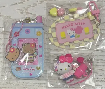 산리오 학원 반짝임 축제 시크릿 스트랩 피처폰 일광화상 키티