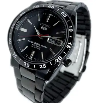 SEIKO 5 7S26-02T0 데이데이트 자동 와인딩 블랙 번개