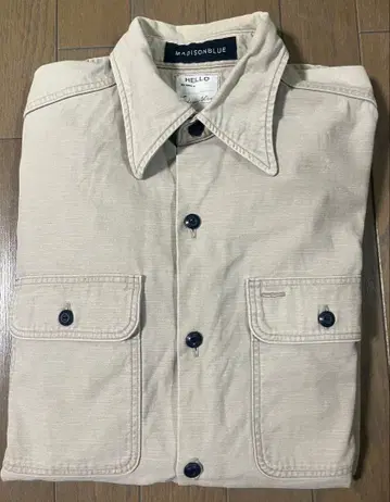 MADISON BLUE 햄프턴 백 새틴 셔츠 베이지