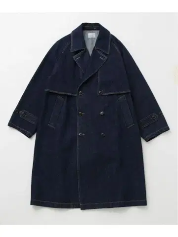 JUNRED 빈티지 데님 트렌치코트 네이비 S
