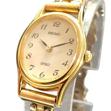 세이코 스피릿 여성용 손목시계 체인 팔찌 하트 16cm 작동