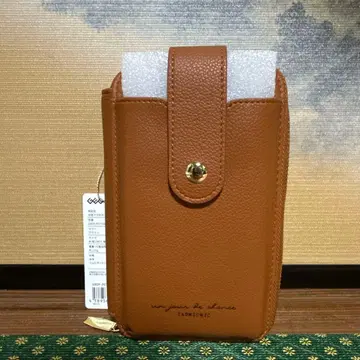 브라운 스마트폰 숄더백