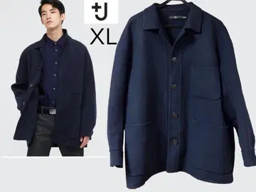 새상품급 유니클로 +J XL 울 블렌드 오버 사이즈 셔츠 자켓