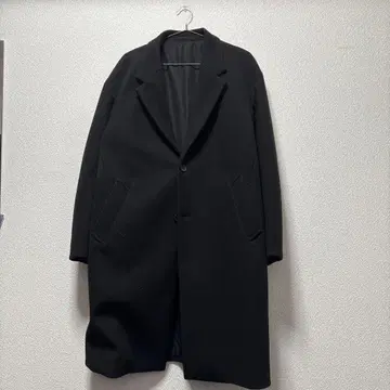 블랙 체스터 코트 원단 두꺼움 남성용 free