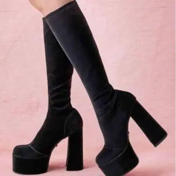 Darich 울트라 스트레치 가죽 롱 부츠 L