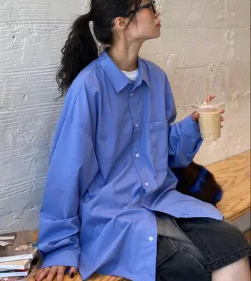 루즈 실루엣 레귤러 카라 모듬 셔츠