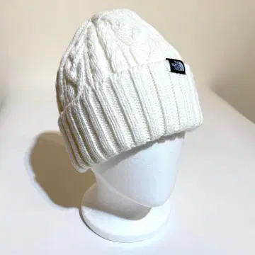 THE NORTH FACE 화이트 니트 모자