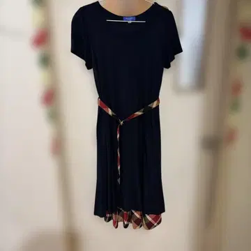 롱 반팔 원피스