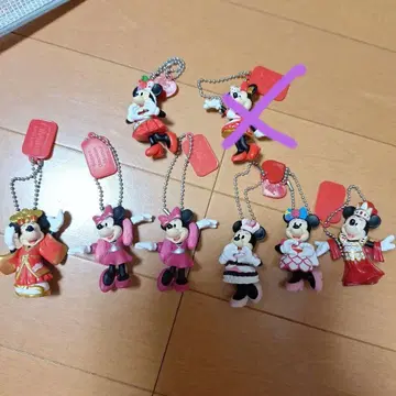 미니 마우스 키링 7개 세트