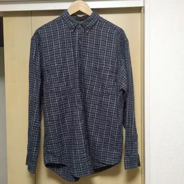 Eddie Bauer 플란넬 셔츠 블랙 택 빈티지 버튼 다운