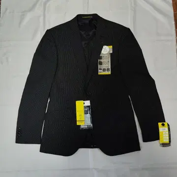 택 포함 새상품 비즈니스 정장 블랙 x 은색 스트라이프