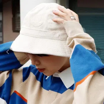 [ 미사용 새상품 ] adidas 아디다스 코듀로이 버킷 햇 화이트