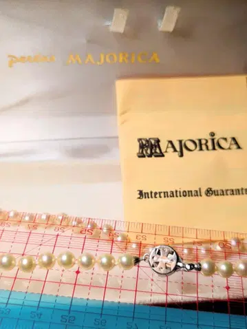 MAJORICA 펄 목걸이 까멜리아