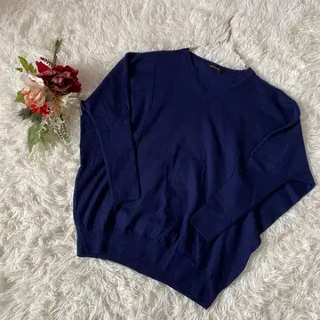 [ COMME CA DU MODE ] 네이비 V넥 스웨터(9) 돌먼