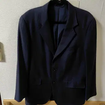 Norman Hilton 네이비 테일러드 자켓 린넨 100%