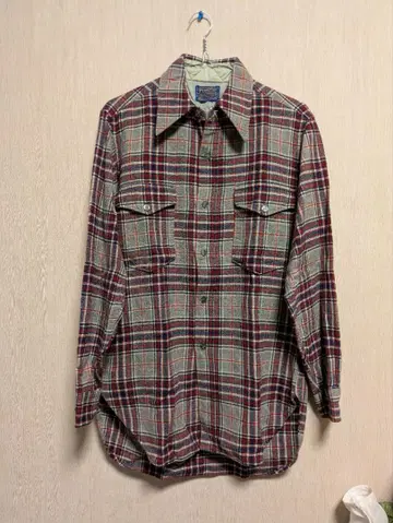 70s 펜들턴 울 체크 셔츠