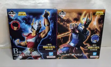 중고 세인트 세이야 제일복권 피규어 2개