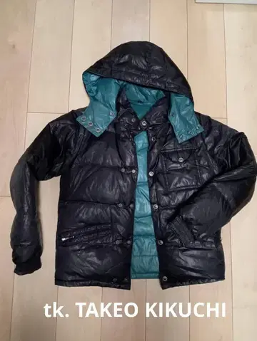 tk. TAKEO KIKUCHI 후드 부착 다운 자켓