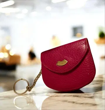 BALLY 빨간색 가죽 코인 케이스