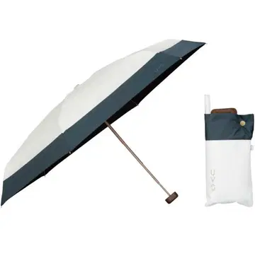 거의 미사용 Wpc. 양산 UVO 우보 접이식 우산 패치워크 우천 겸용