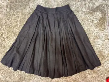 BLUE LABEL CRESTBRIDGE 블랙 플레어 스커트 36