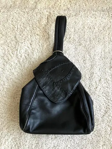 천연 가죽 2way 백팩