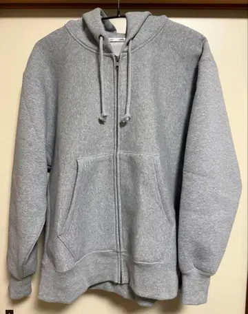 GU 그레이 집업 후드티 L 사이즈