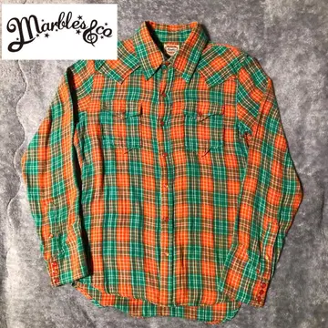 MARBLES 마블즈 체크 무늬 플란넬 셔츠 S 사이즈