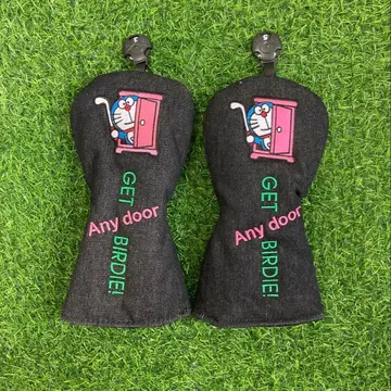 새상품 도라에몽 데님 골프 헤드커버 3W, 5W 페어웨이 우드 2개