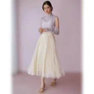 [ eimy istoire ] 코르셋 디자인 튤 볼륨 스커트