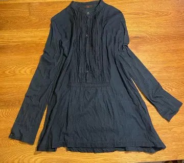 45rpm 인디고 개더 블라우스 사이즈 1