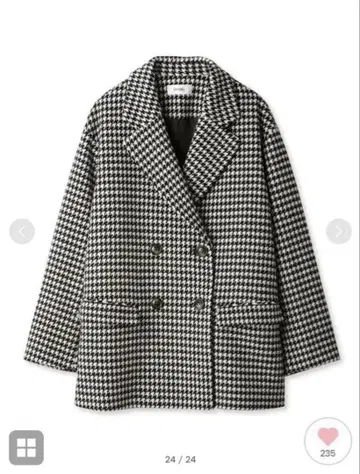 snidel 울 오버 자켓 코트