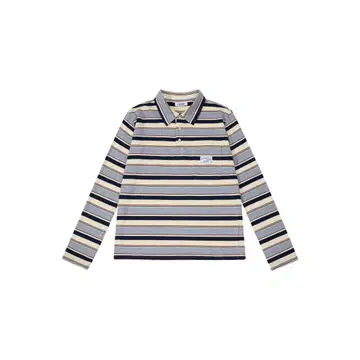 aeae 스트라이프 긴팔 피케 셔츠