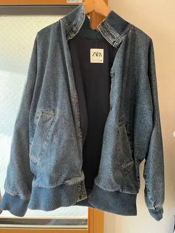 ZARA 데님 리브 블루종 점퍼 자켓 XS 자라 MA-1