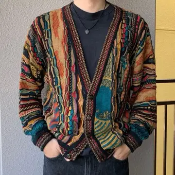 3D 니트 가디건 carlo alberto 구제 의류 호주산