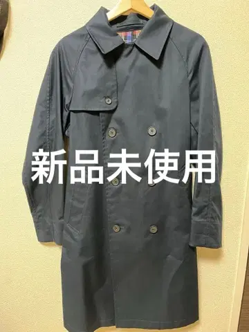 UNIQLO JW Anderson 네이비 더블 브레스트 트렌치코트