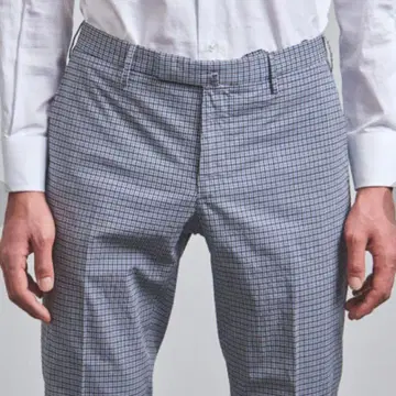 정가 41,800엔 INCOTEX 인코텍스 체크 노플리츠