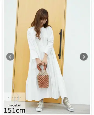 택 포함 새상품 롱 기장 긴팔 티어드 맥시 원피스 ST.ROONEY