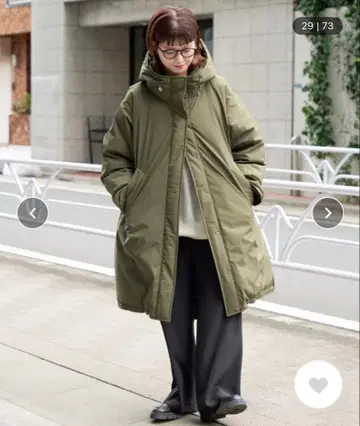 Spick & Span 발수 후디드 다운 코트