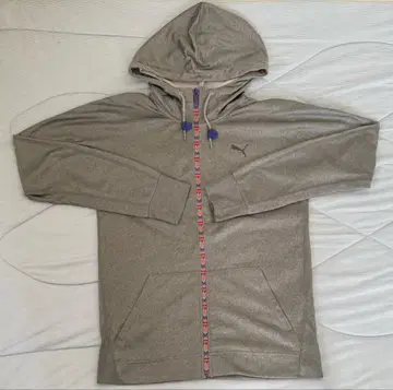 푸마 풀 집업 후드티 그레이 S