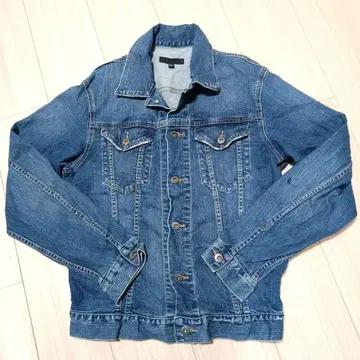 유니클로 L 사이즈 블루 데님 자켓 L630번