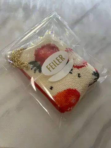 페이러 스트로베리 도트 키 & 카드 파우치